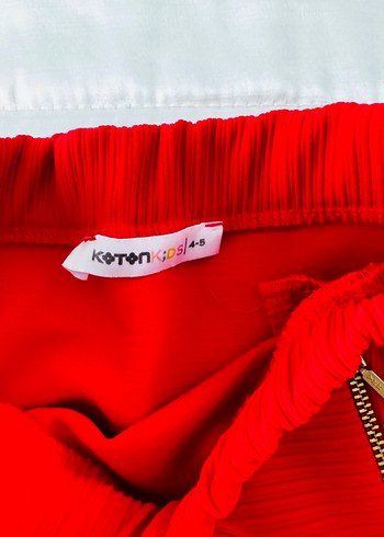 Çocuk Kırmızı Mini Etek - Görsel 3