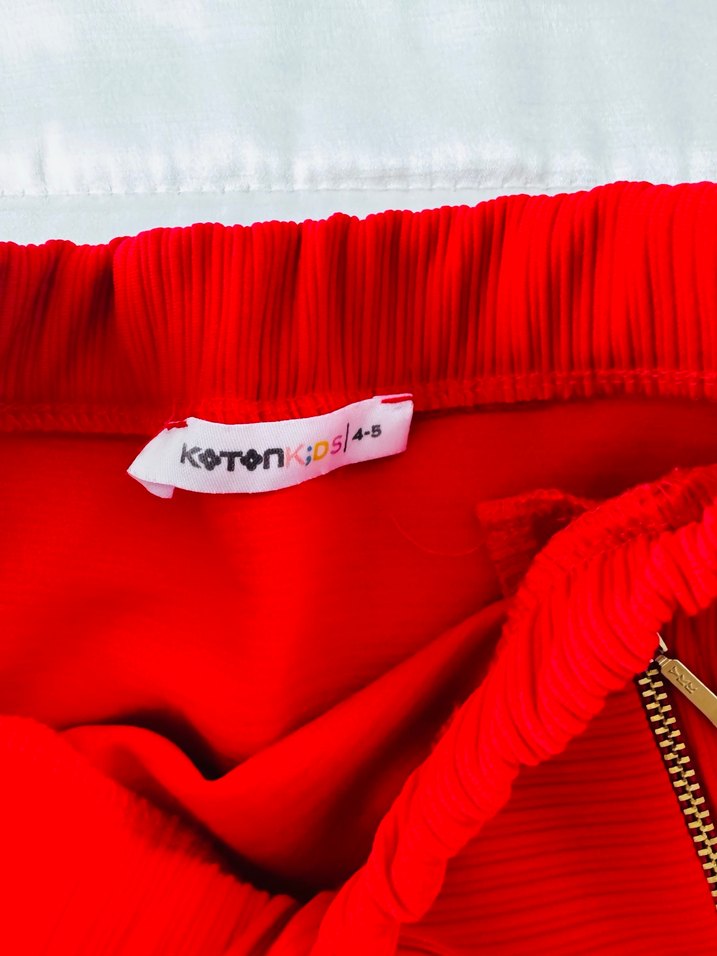 Çocuk Kırmızı Mini Etek - Görsel 3