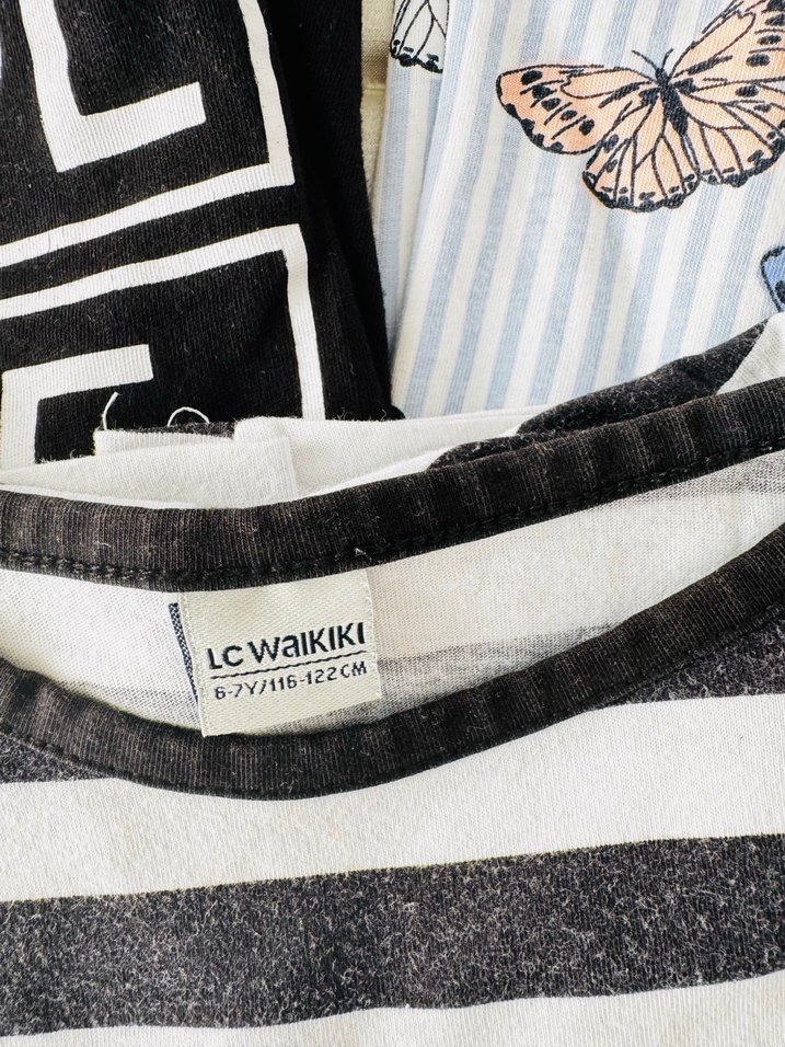 Kız Çocuk Kısa Kollu Baskılı Tişörtler - Görsel 3