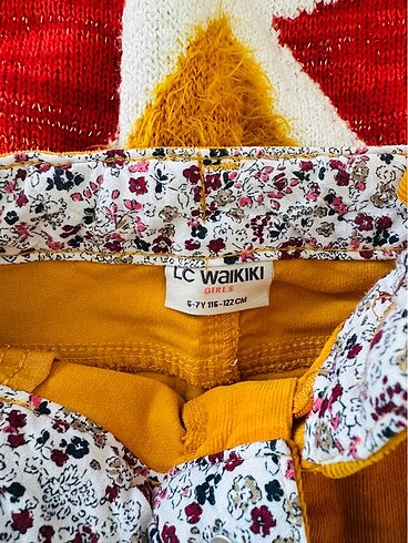 6 Yaş Beden çeşitli Renk LCW kadife etek ve kazak takım
