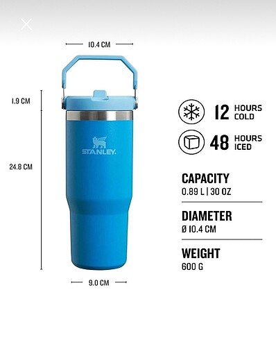Diğer Stanley The Iceflow Pipetli Termos 0.89l