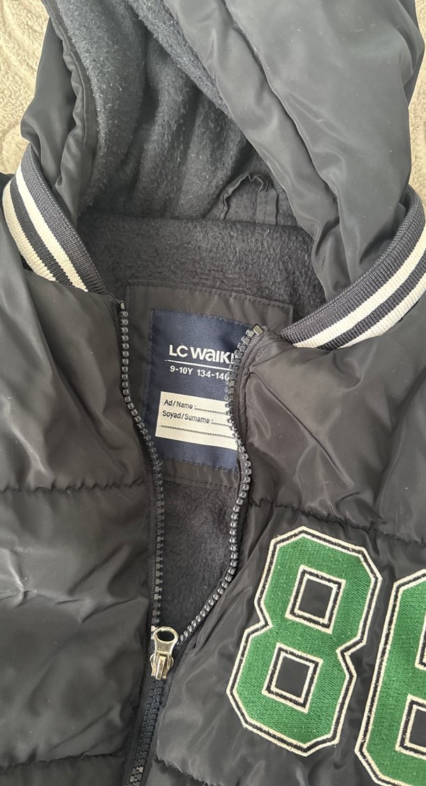 Kapüşonlu, Fermuarlı Erkek Çocuk Mont - Görsel 5