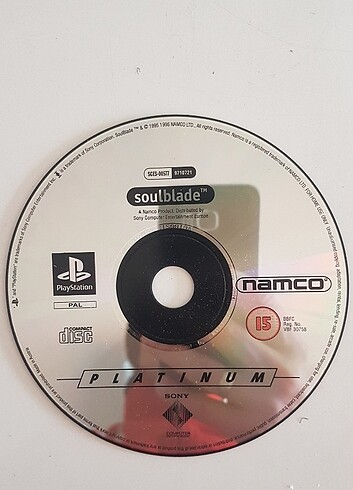 PLAYSTATİON 1 ORJİNAL OYUN SOUL BLADE