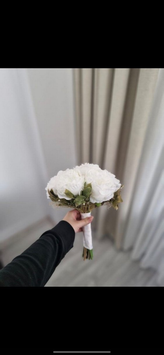 Beyaz Gelin Buketi - Görsel 4