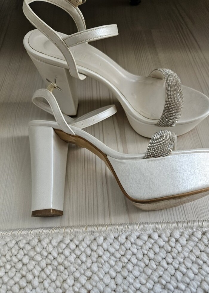 Gelin platform topuklu ayakkabı - Görsel 3