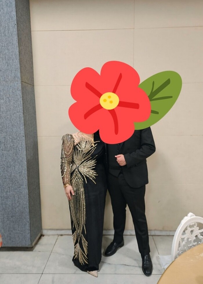 Kadife kına elbisesi - Görsel 2