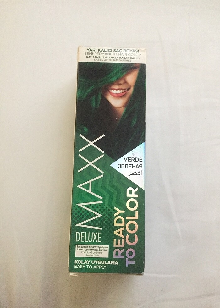 Yarı kalıcı saç boyası yeşil - Görsel 3
