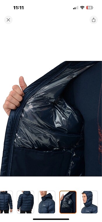 l Beden mavi Renk Colombia WO0943 Fıvemıle Butte Hooded