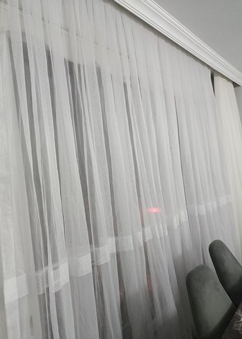 Modern Klasik Beyaz Tül Perde - Görsel 3