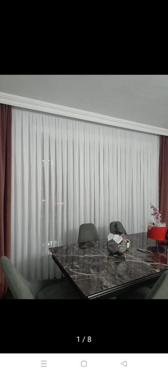 Modern Klasik Beyaz Gri Perde - Görsel 3