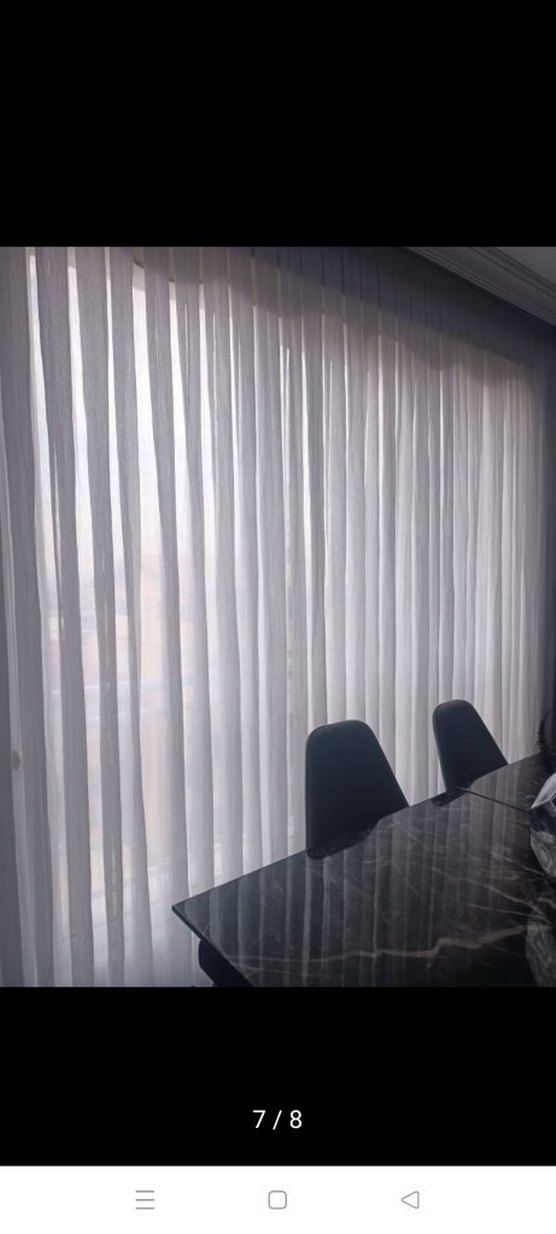 Modern Klasik Beyaz Gri Perde - Görsel 4