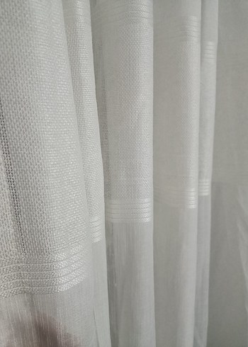 Modern Klasik Beyaz Ekose Perde - Görsel 8