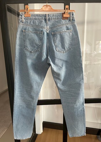 Zara Zara Mavi Regular Fit Kadın Denim Jean