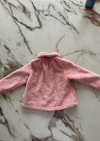 Kürklü Pembe Bebek Kışlık Mont - Görsel 5