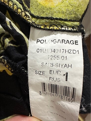 s Beden çeşitli Renk Pologarage çiçekli pantalon