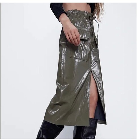 Zara Zara rugan yeşil etek