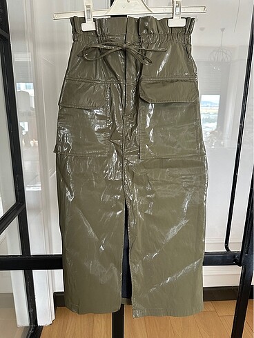 xs Beden haki Renk Zara rugan yeşil etek