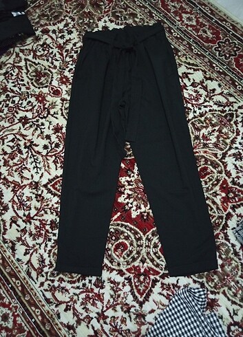 38 Beden Siyah kumaş pantolon 