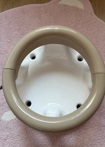 Beden BabyJem Beyaz Gri Bebek Banyo Oturağı
