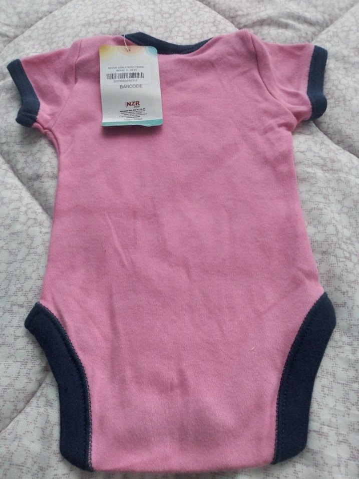 Pembe Baskılı Çocuk bady - Görsel 4