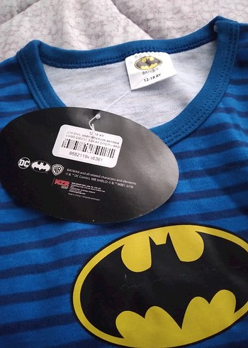 Mavi Çizgili Erkek Bebek Askılı Body - Görsel 3