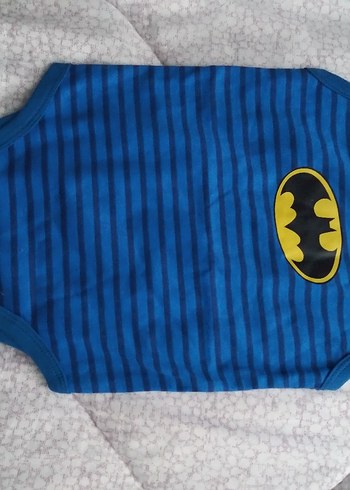 Mavi Çizgili Erkek Bebek Askılı Body - Görsel 2