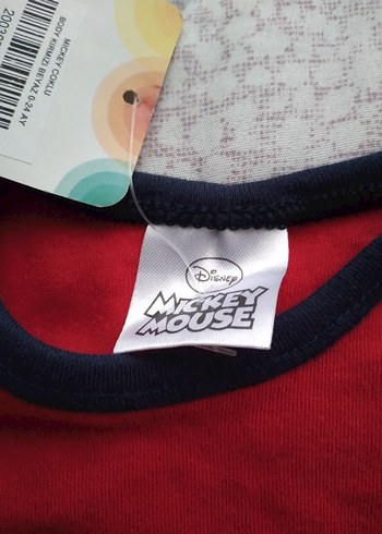 Kırmızı Baskılı Kısa Kollu Bebek Body - Görsel 3