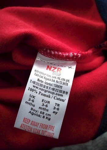 Kırmızı Baskılı Kısa Kollu Bebek Body - Görsel 7