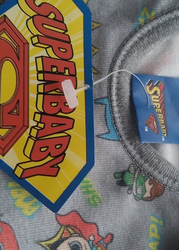 Desenli Gri Bebek Çıtçıtlı Body - Görsel 8