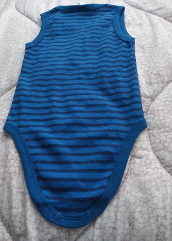 Çizgili Batman Baskılı Erkek Bebek Atlet Body - Görsel 4