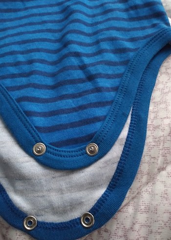 Çizgili Batman Baskılı Erkek Bebek Atlet Body - Görsel 5