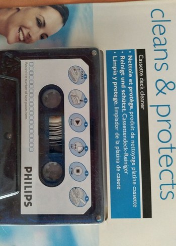 Beden Philips Kaset Çalar Temizleyici Seti