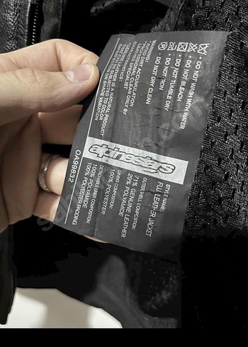 tek beden Beden Motor ceketi Siyah Kemerli Kısa Deri Biker Ceket