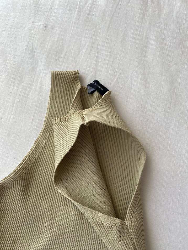 Bej Kolsuz Kadın Keten Bluz - Görsel 3