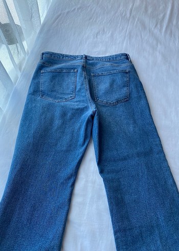 Loose Fit Midi Kadın Kot Pantolon - Görsel 14