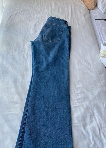 Loose Fit Midi Kadın Kot Pantolon - Görsel 4