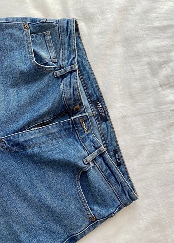 Loose Fit Midi Kadın Kot Pantolon - Görsel 7