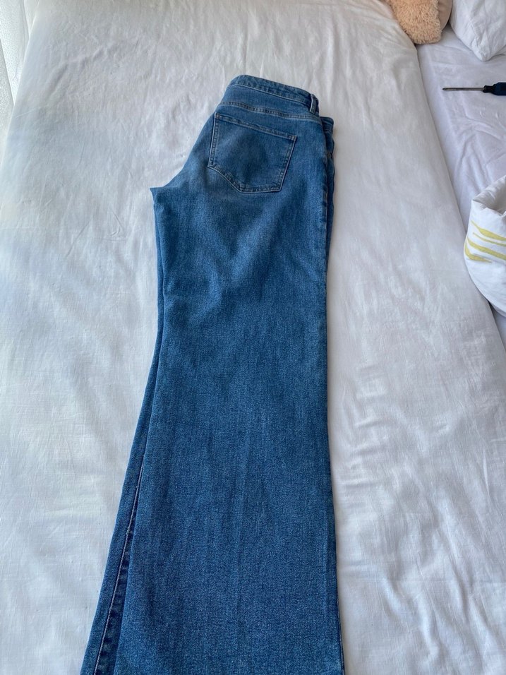 Loose Fit Midi Kadın Kot Pantolon - Görsel 4