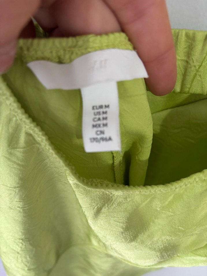 Yeşil İp Askılı Midi Keten Elbise Fairycore Y2k Vintage - Görsel 3