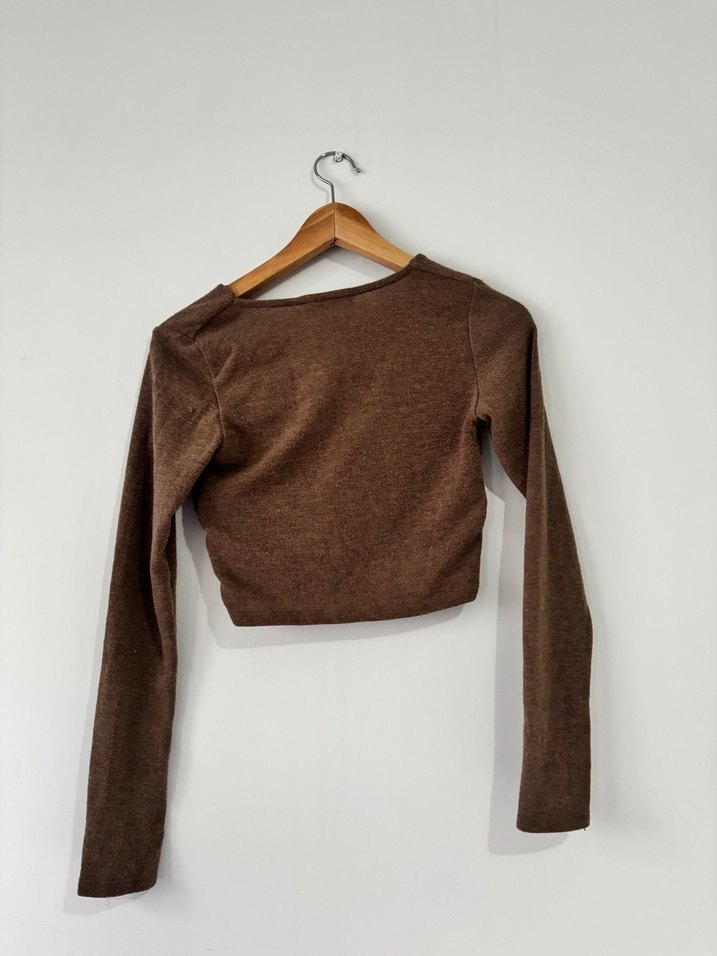 Vintage Y2k Haki Üst - Görsel 2