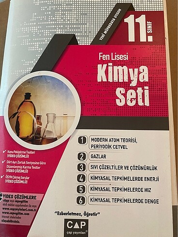 11.Sınıf Fen Lisesi Çap Kimya Seti