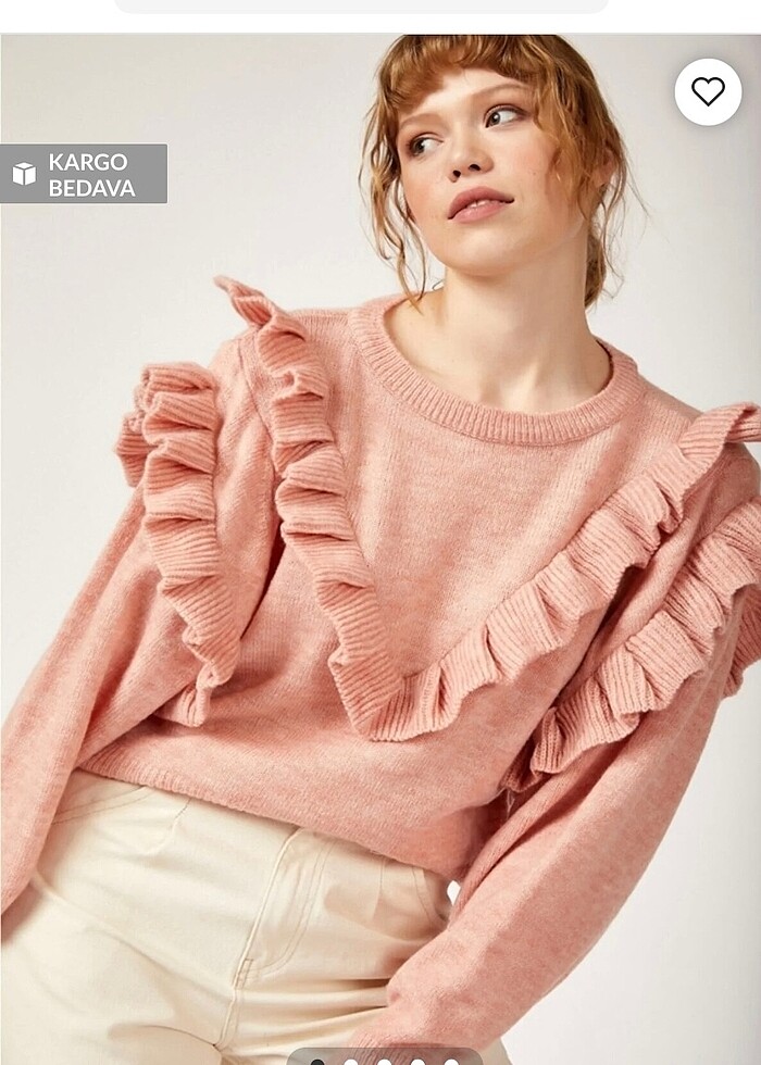 Volanlı kazak - Görsel 3