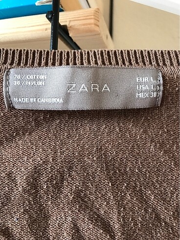 Zara L beden hırka