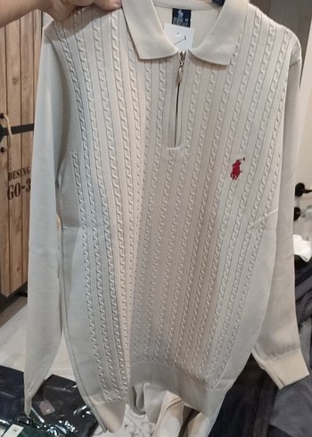 Uzun Kollu Fermuarlı Polo Tişört - Görsel 2