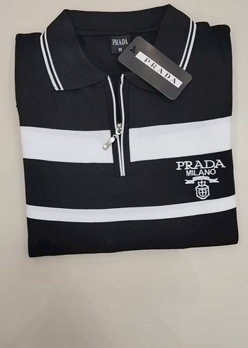 Prada Siyah polo yaka tşört - Görsel 2
