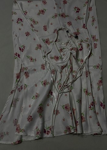 Beyaz zara Uzun Kadın Elbise - Görsel 2