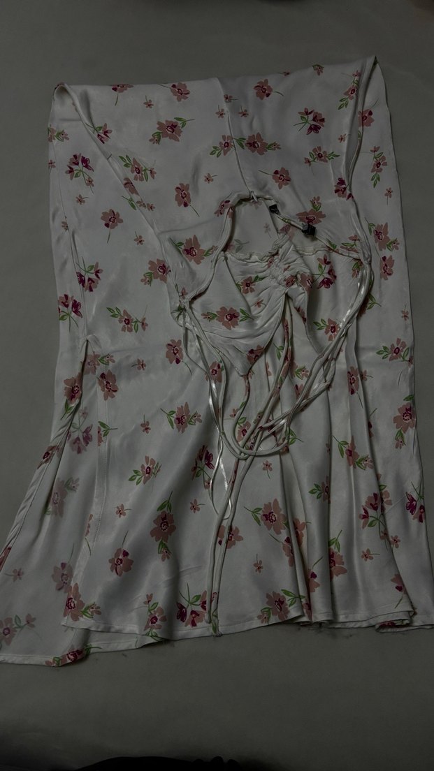 Beyaz zara Uzun Kadın Elbise - Görsel 2