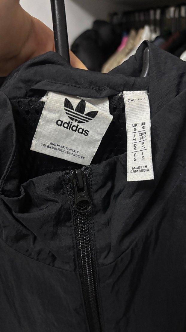 Adidas Siyah Rahat Kesim Fermuarlı - Görsel 3