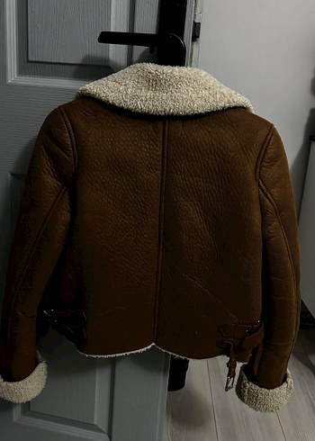 Bershka Kürklü Süet Ceket - Görsel 5