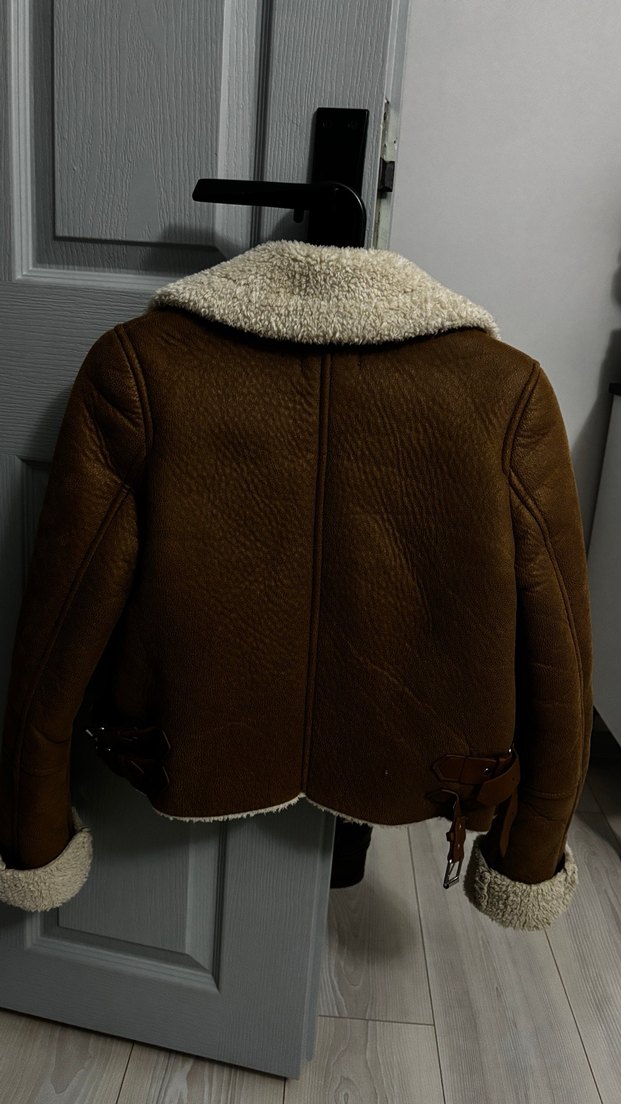 Bershka Kürklü Süet Ceket - Görsel 5